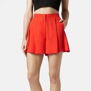 Topshop Cody Culotte Shorts Orange Size 4